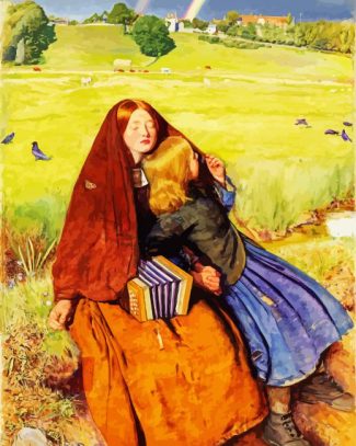 The Blind Girl By John Everett Millais diamond painting