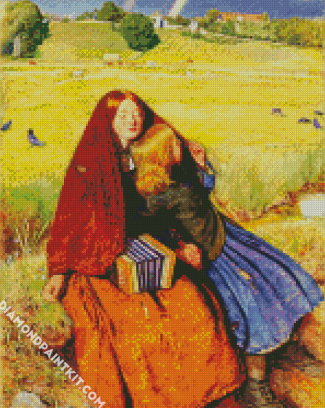 The Blind Girl By John Everett Millais diamond painting