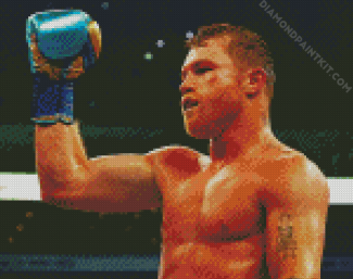 The Boxer Canelo diamond painting