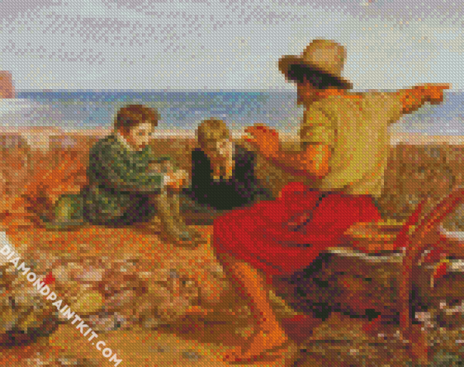 The Boyhood Of Raleigh By John Everett Millais diamond painting