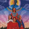 The Indigenous Family Art diamond painting