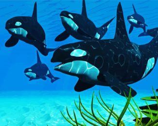 The Killer Whale diamond painting