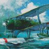 The Military Seaplane diamond painting