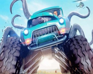 The Monster Trucks diamond painting