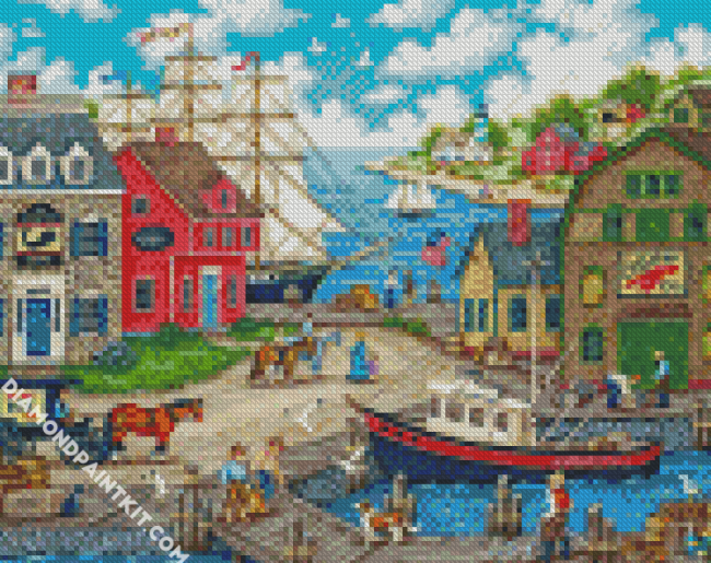 The Port diamond painting