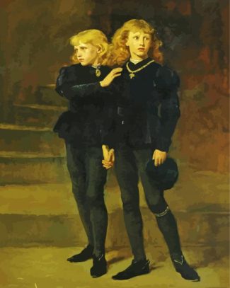 The Princes In The Tower By John Everett Millais diamond painting