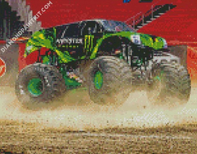 The Race Monster Truck diamond painting