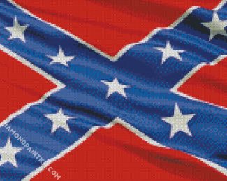 The Rebel flag diamond painting