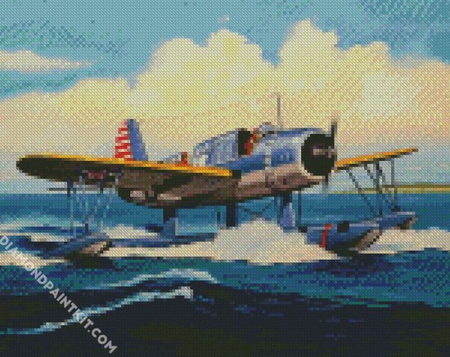 The Seaplane diamond painting