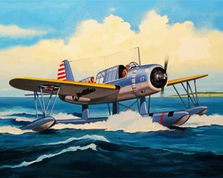 The Seaplane diamond painting