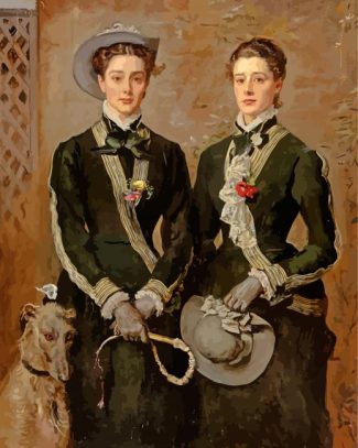 The Twins Kate And Grace Hoare By John Everett Millais diamond painting