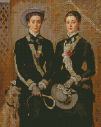 The Twins Kate And Grace Hoare By John Everett Millais diamond painting