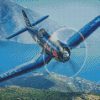 The Vought F4U Corsair diamond painting