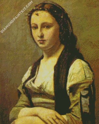 The Woman With A Pearl Corot diamond painting