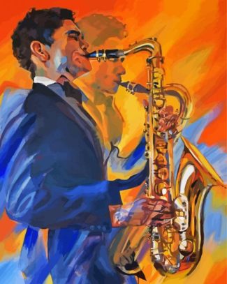 The Saxophone Player Art diamond painting