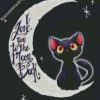 To The Moon And Back Jiji Cat diamond painting