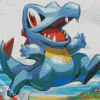 Totodile Pokemon diamond painting