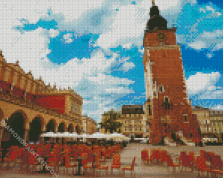 Town Hall Tower Krakow diamond painting