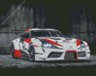 Toyota GR Supra diamond painting