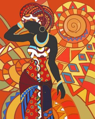 Tribal Woman Art diamond painting