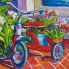 Tricycle In The Backyard diamond painting