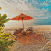 Tropical Beach Island diamond painting