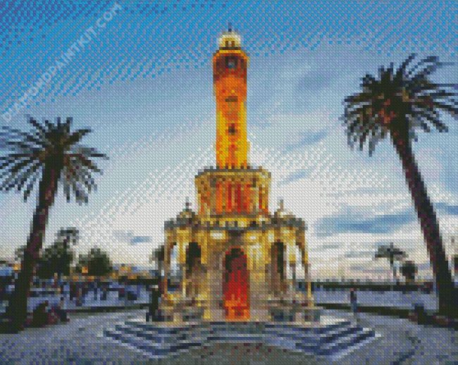 Turkey Izmir Clock Tower diamond painting