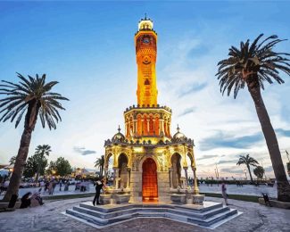 Turkey Izmir Clock Tower diamond painting