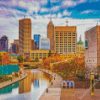 Us Indianapolis City diamond painting