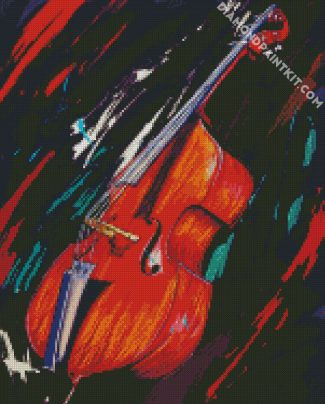 Upright Bass Art diamond painting