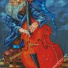 Upright Bass Player diamond painting