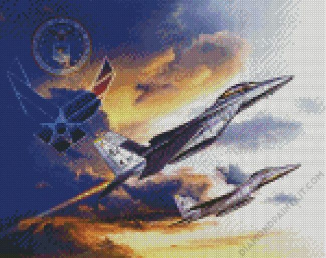 Us Air Force Aircrafts diamond painting