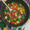 Vegetable Detox Soup diamond painting