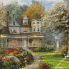 Victorian House Garden diamond painting