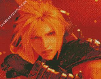 Video Game Final Fantasy Cloud Strife diamond painting