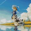 Violet Evergarden Holding Umbrella diamond painting