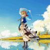 Violet Evergarden Holding Umbrella diamond painting