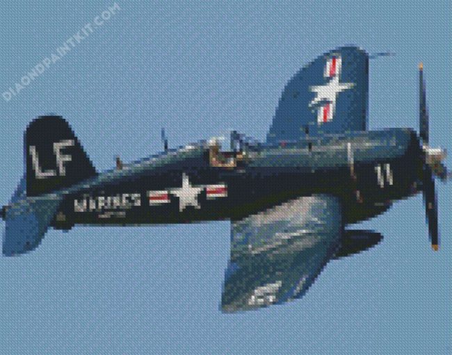 Vought F4U Corsair diamond painting