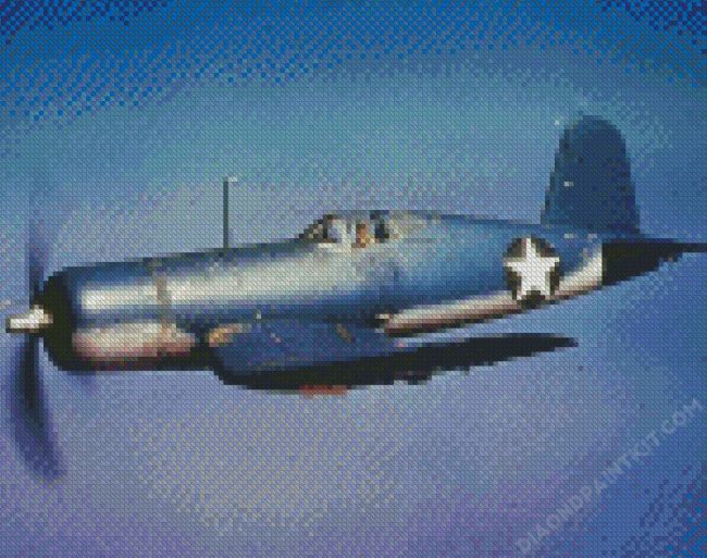 Vought F4U Corsair Aircraft diamond painting