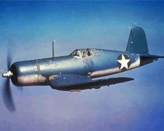 Vought F4U Corsair Aircraft diamond painting