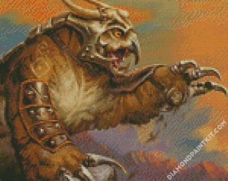 Warrior Owlbear diamond painting