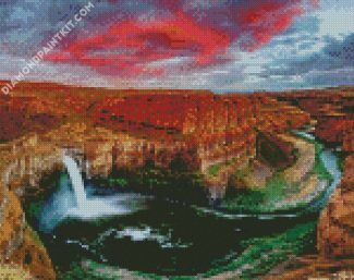 Washington Palouse Waterfall diamond painting