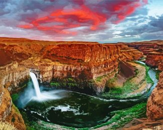 Washington Palouse Waterfall diamond painting