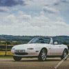 White Mazda Mx5 Car diamond painting