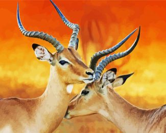 Wild Impalas diamond painting