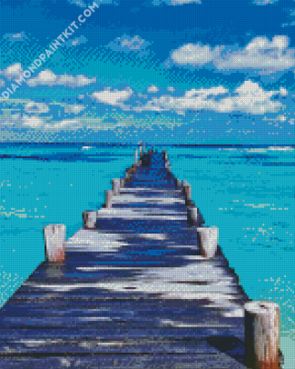 Wooden Boardwalk diamond painting