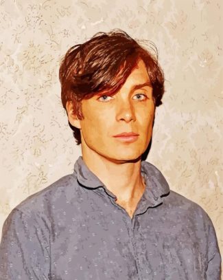 Young Cillian Murphy diamond painting