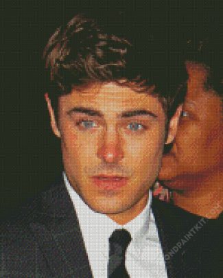 Zac Efron diamond painting