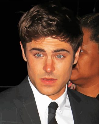 Zac Efron diamond painting