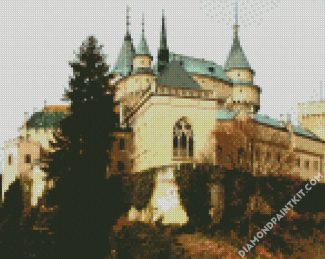 Aesthetic Castle Of Spirits Slovakia diamond painting